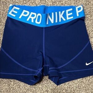 Nike Pro Royal Blue Training Shorts M